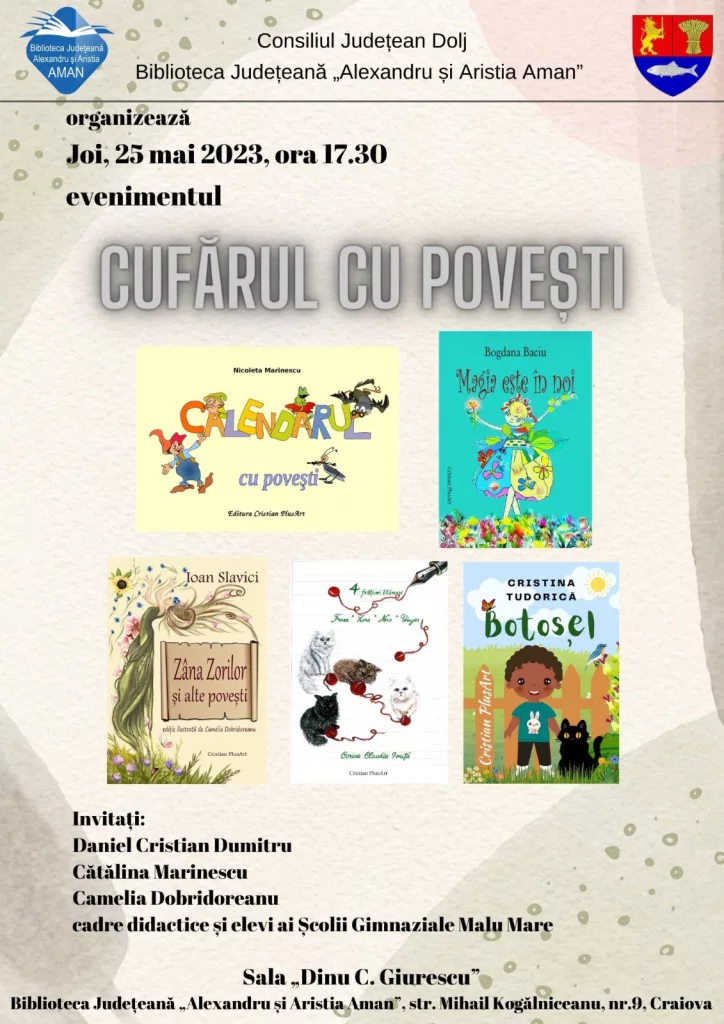 Evenimentul „Cufărul cu povești”, la Biblioteca „Aman“