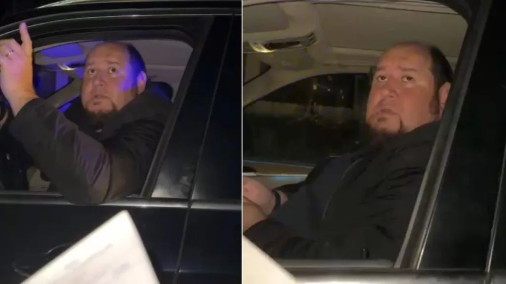 (VIDEO) Fostul șef al DIICOT încearcă să-i sperie pe polițiștii care l-au oprit în trafic