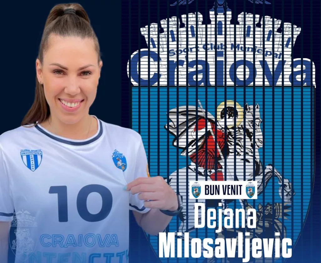 Handbal / Un centru de excepție va juca în Bănie! Milosavljevic i s-a alăturat lui SCMU Craiova