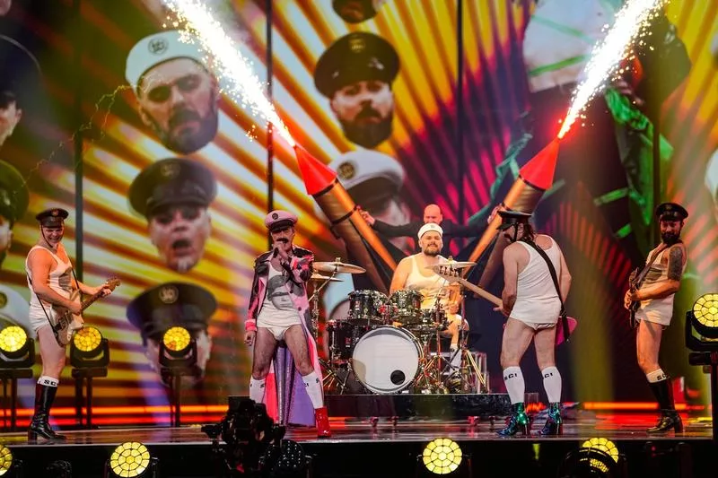 (VIDEO) Putin, luat la mișto la Eurovision. Trupa de rock din Croația a cântat în chiloți