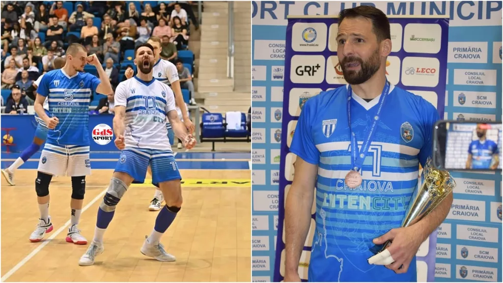 „Legenda“ Lică şi-a luat adio de la volei, Craiova l-a ovaţionat la scenă deschisă