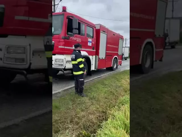 (VIDEO) Gorj: Trei bărbați, răniți într-un grav accident rutier la Crușeț