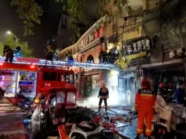 Explozia a avut loc aseară la restaurantul Fuyang Barbecue