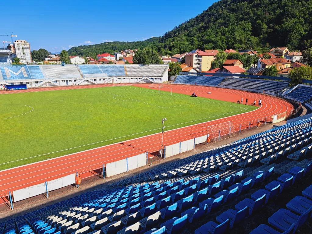 Vâlcea: Pista de atletism a Stadionului Municipal, reabilitată
