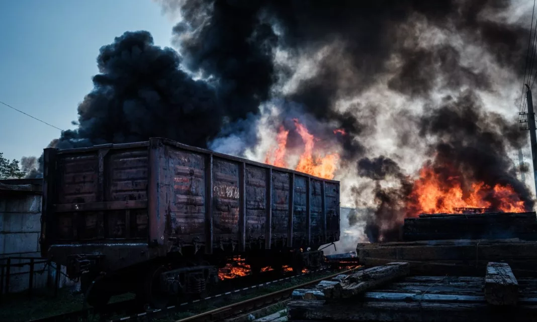 Tren de marfă deraiat în Rusia în apropierea graniţei cu Ucraina