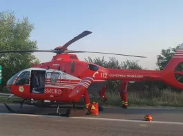 Circulație oprită pe Autostrada A1, pentru aterizarea unui elicopter SMURD