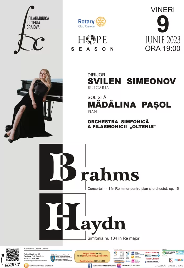 Concert Brahms-Haydn la Filarmonicii “Oltenia”