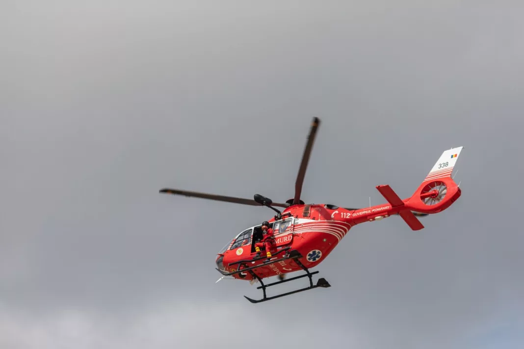 Turist blocat în Bucegi, recuperat cu elicopterul