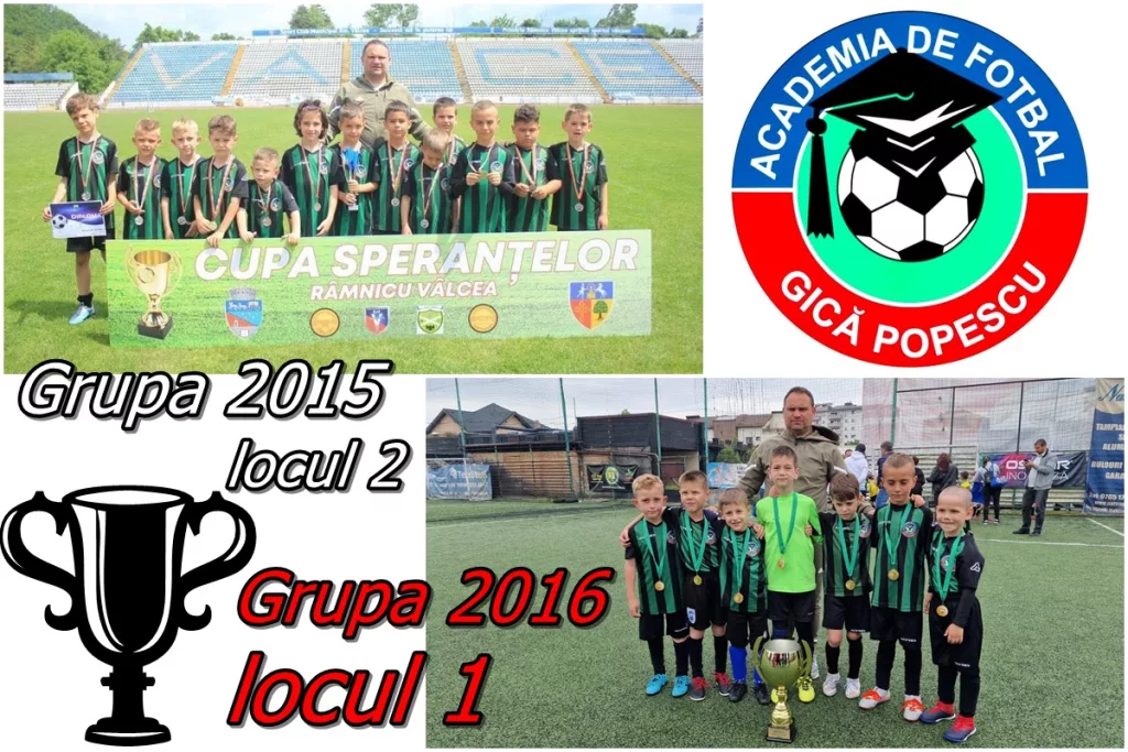Juniori | Academia „Gică Popescu“, evoluții apreciate la „Cupa speranțelor Vâlcea“