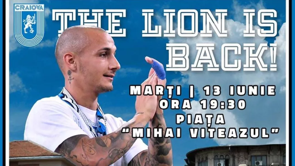 Alex Mitriță va avea parte de o prezentare specială la Universitatea Craiova