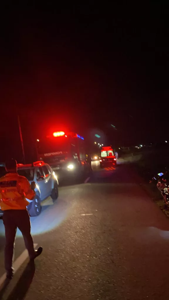 Coliziune între trei motociclete în județul Vâlcea