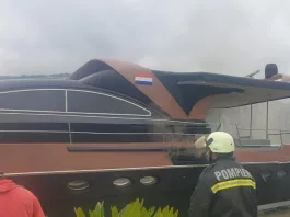 Incendiu la bordul unui yacht în Dubova