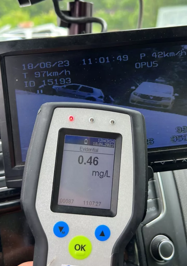 Doljean băut, prins de radar