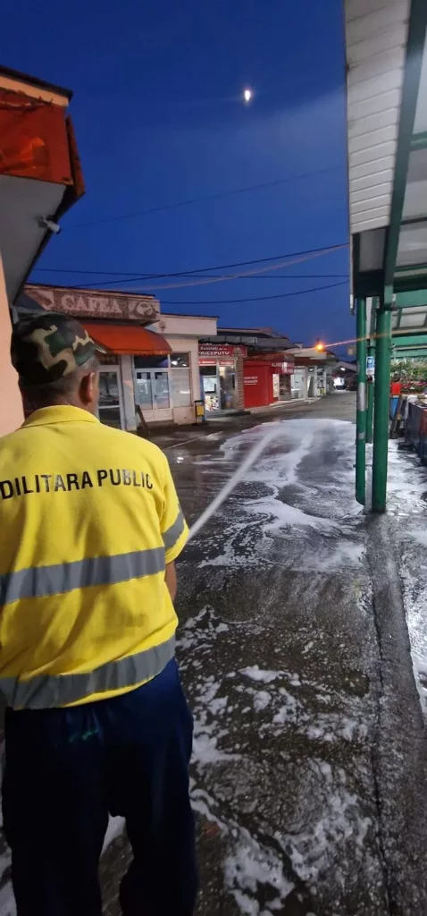 Deratizare și dezinsecție în Piața „9 Mai” din Târgu Jiu