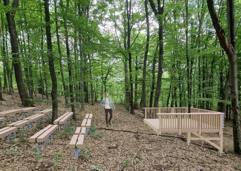 Vâlcea: Pădurea-parc de pe Dealul Capela prinde contur