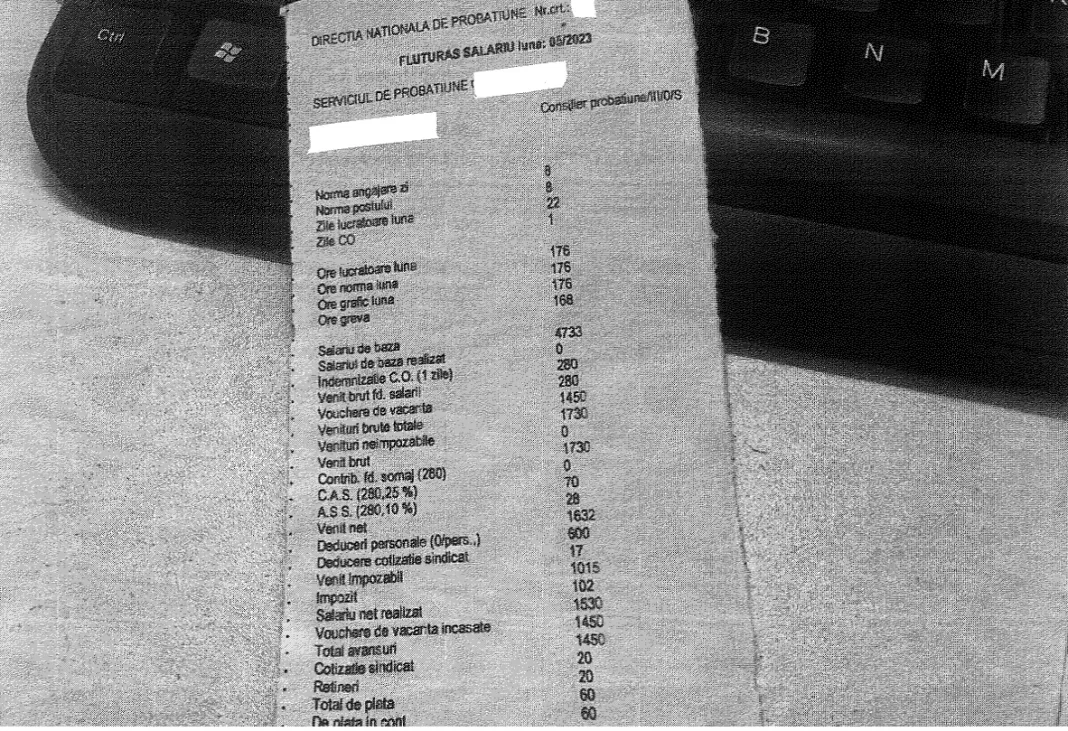 Salarii mai mici pentru consilierii de probațiune după ce au făcut grevă