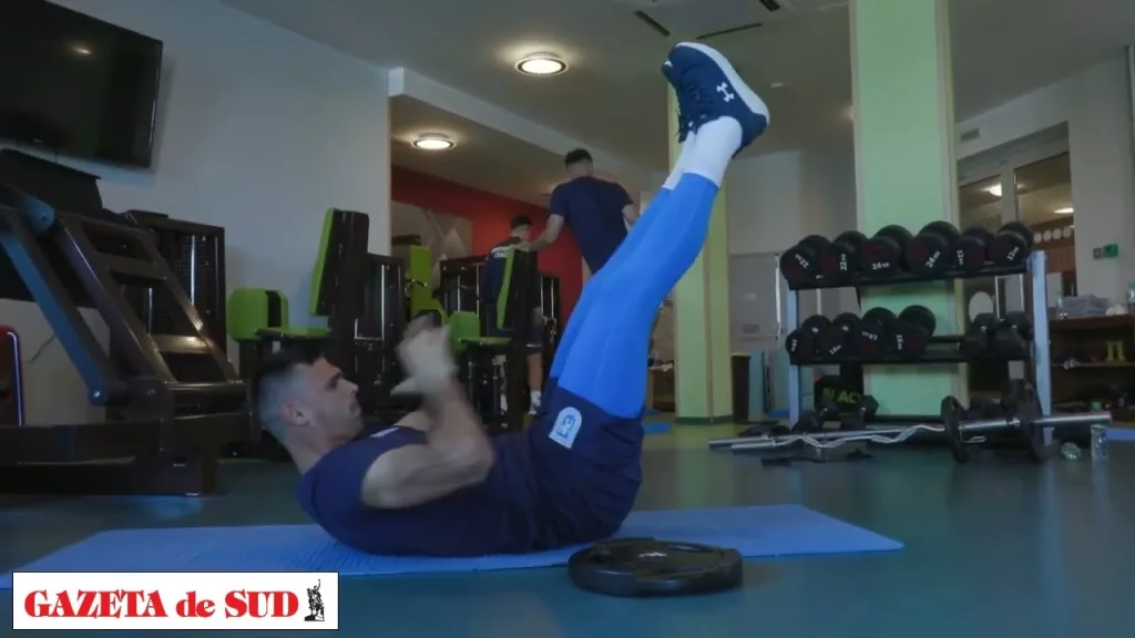 Alb-albaștrii au asudat la sala de forță