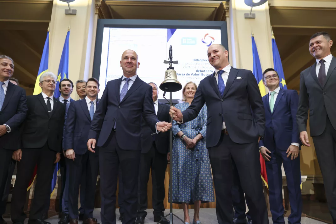 A început listarea la bursă a Hidrolecetrica (INQUAM Photos Sabin Cirstoveanu)