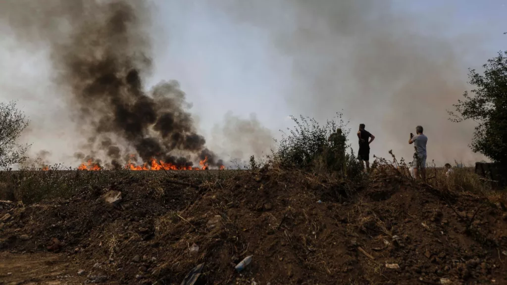 Un nou incendiu în zona Măgurele