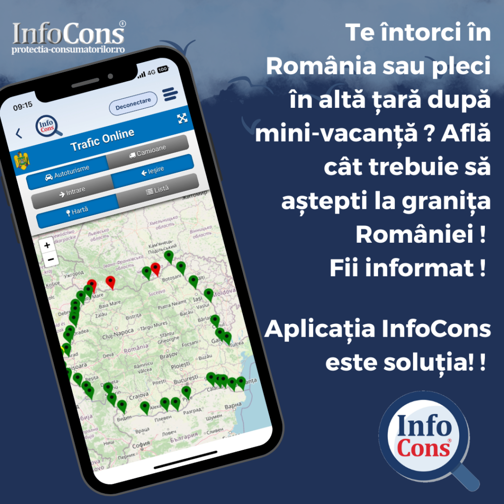 Află cât trebuie să aștepți la intrarea și ieșirea din țară cu Aplicația InfoCons!
