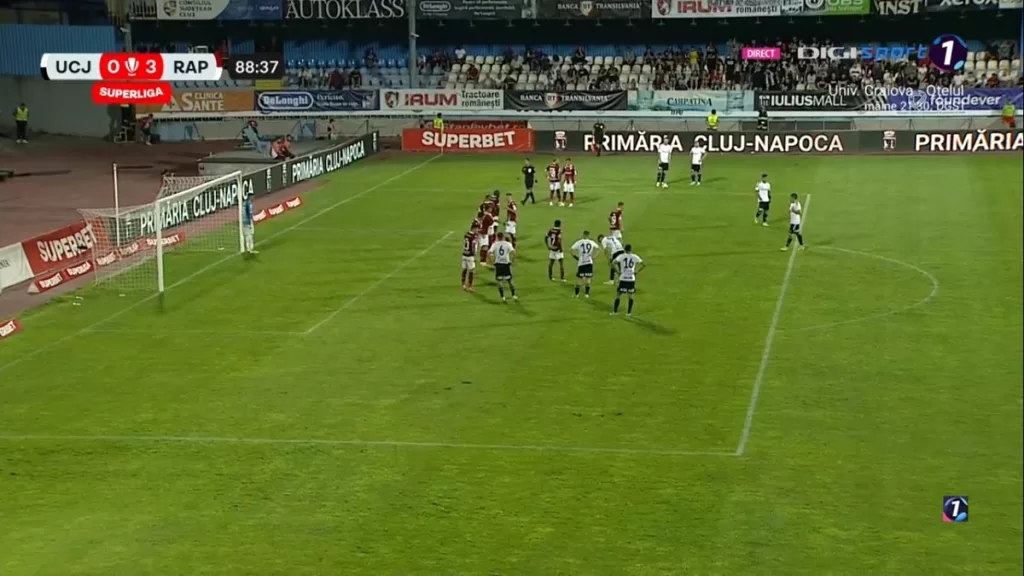 U Cluj – Rapid 0-3 | Giuleștenii, eficienți la Mediaș