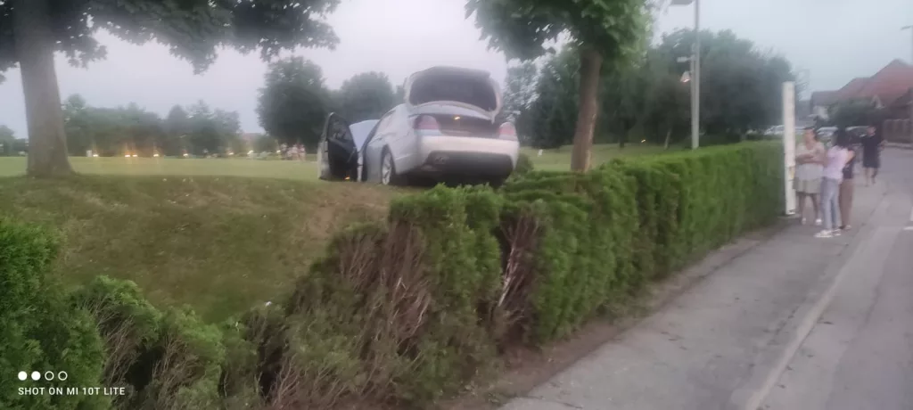 Un șofer a intrat cu mașina în Parcul „Coloanei Fără Sfârșit”