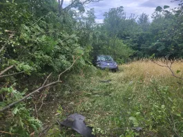 Accident pe DN 7, în Milcoiu. Șoferul a fost rănit