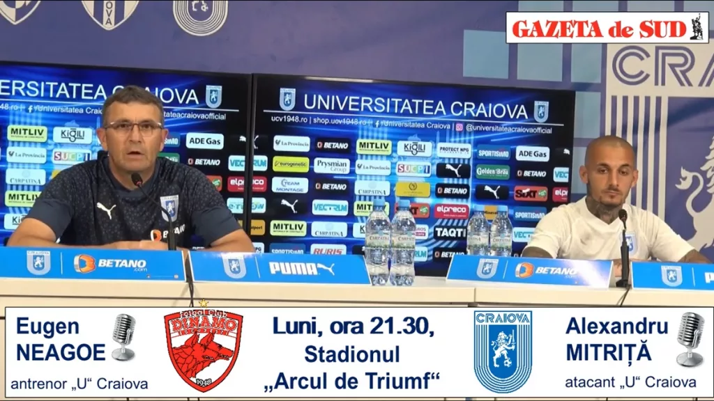 Dinamo – „U“ Craiova | Eugen Neagoe și Alex Mitriță au prefațat derbiul din Capitală