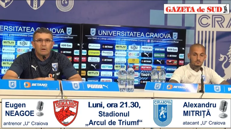 Dinamo – „U“ Craiova | Eugen Neagoe și Alex Mitriță au prefațat derbiul din Capitală