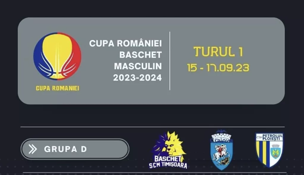 Baschet / SCMU Craiova va organiza grupa D a Cupei României! Când au loc meciurile