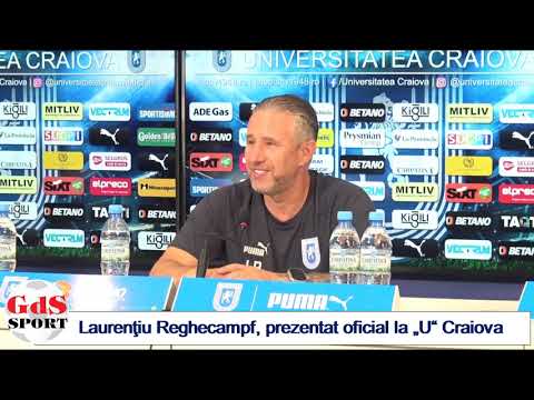 Laurenţiu Reghecampf, prezentat oficial la Universitatea Craiova