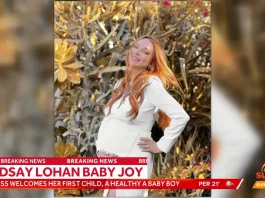 Lindsay Lohan a născut primul ei copil, un băiat