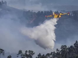 O aeronavă de stingere a incendiilor Canadair s-a prăbușit