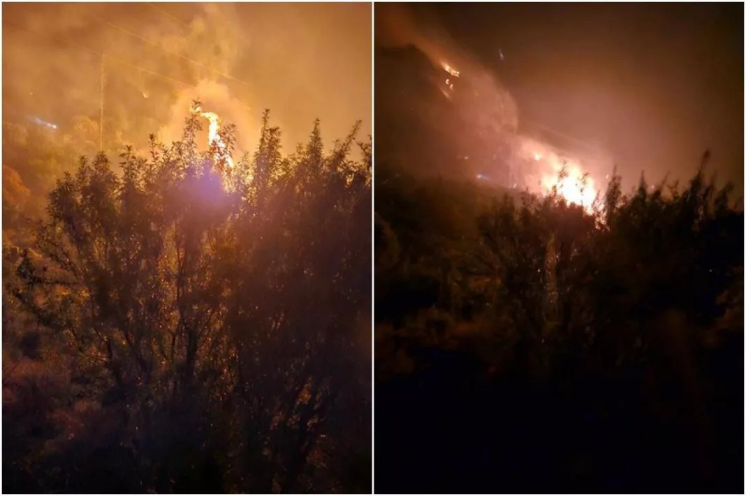 Incendii de vegetație în Croația, lângă Dubrovnik