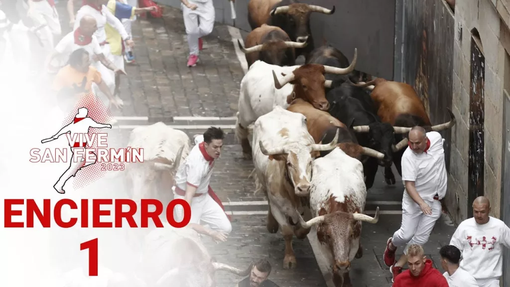 (VIDEO) Şase persoane, rănite uşor după prima cursă cu tauri la festivalul San Fermin din Spania
