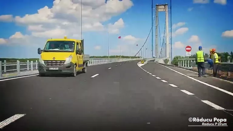 Podul suspendat de la Brăila, al treilea ca mărime din Europa va fi inaugurat