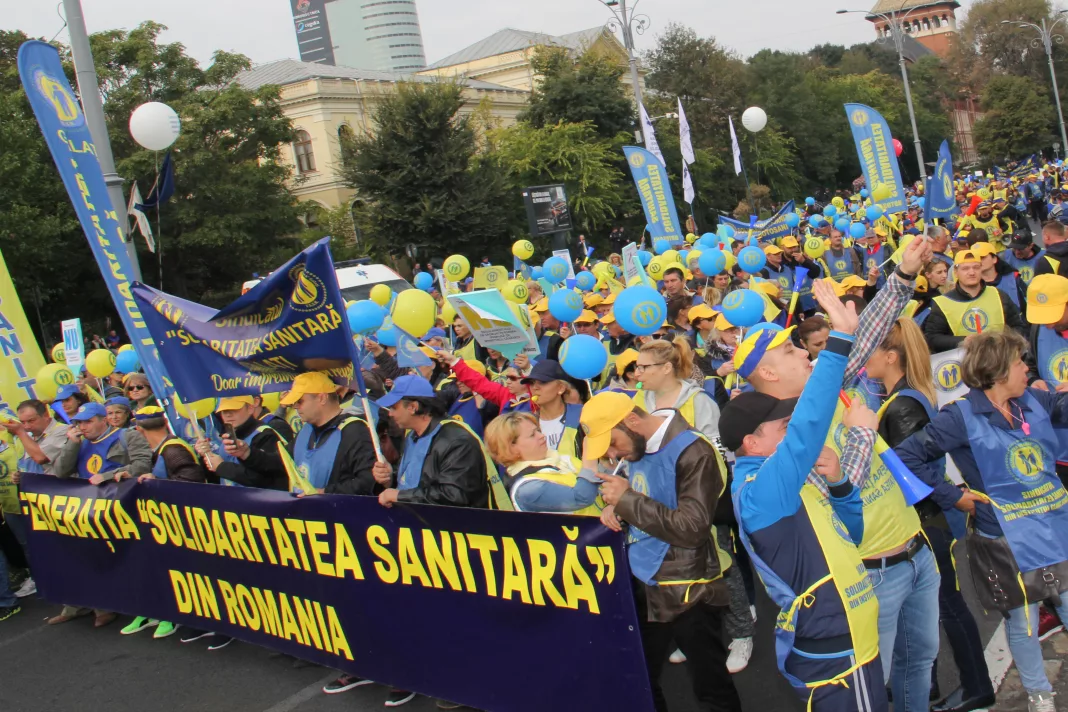 protest_solidaritatea_sanitara Federaţia „Solidaritatea Sanitară