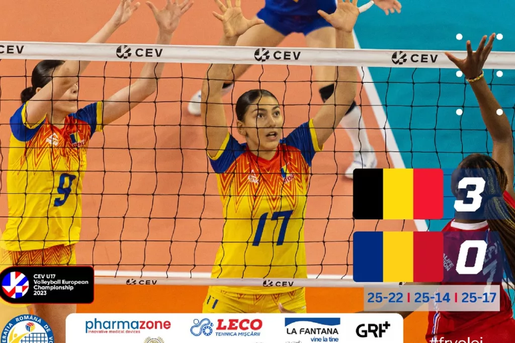 Volei (f) / România a încheiat cu un eşec aventura de la Europeanul U17