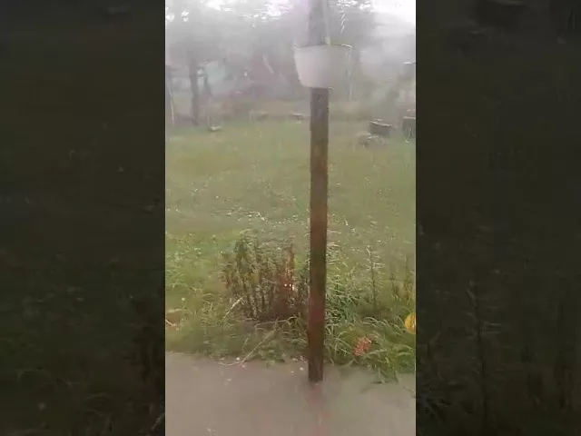 (VIDEO) Gorj: Furtună cu grindină la Rugi