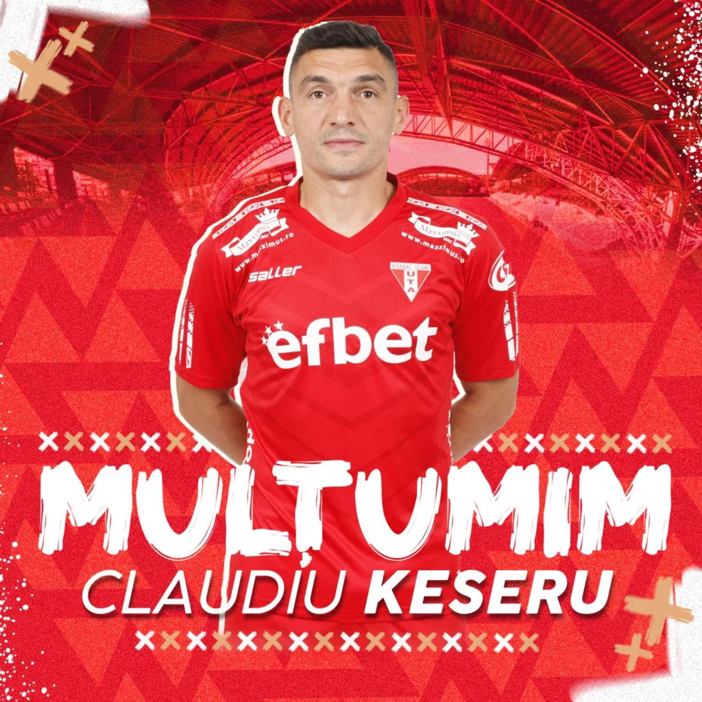 Superliga | UTA a renunţat la atacantul Claudiu Keşeru
