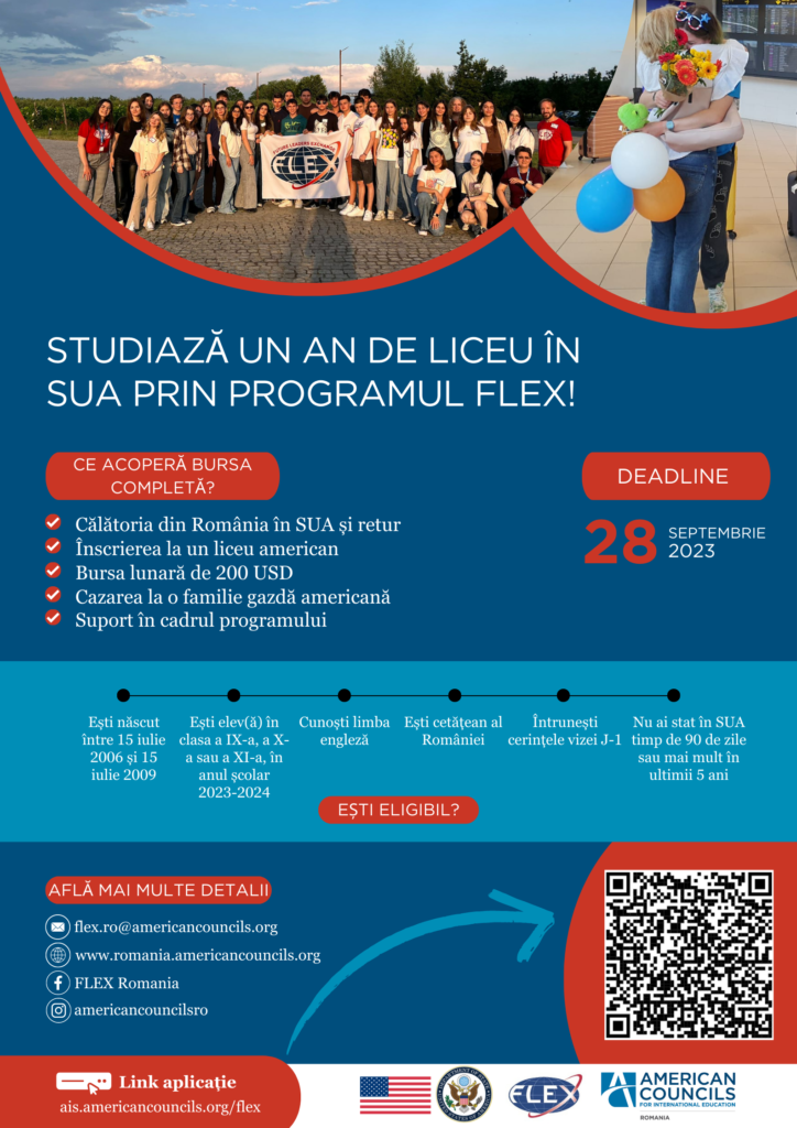 Au început înscrierile în Programul educațional FLEX
