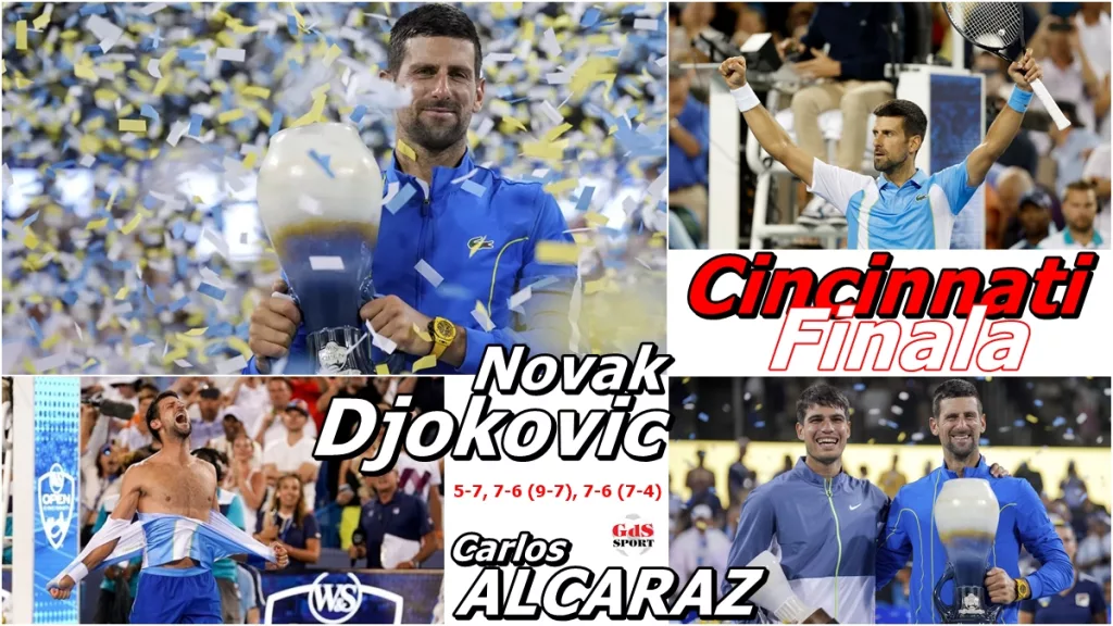 Novak Djokovic, triumfător la Cincinnati după o finală spectaculoasă cu Alcaraz