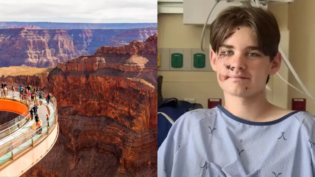 Un adolescent a scăpat cu viață după ce a căzut 30 de metri într-un canion