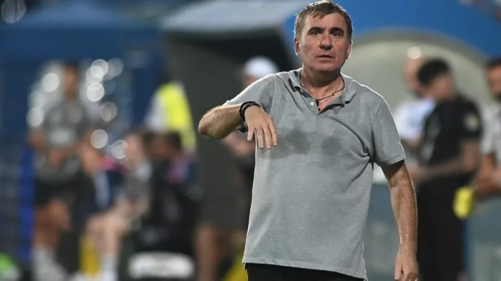 Gică Hagi exultă după victoria cu Universitatea Craiova