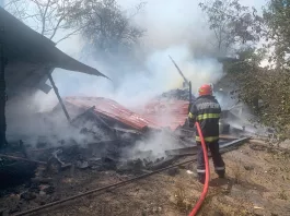 Incendiu la o anexă gospodărească din Gogoșu