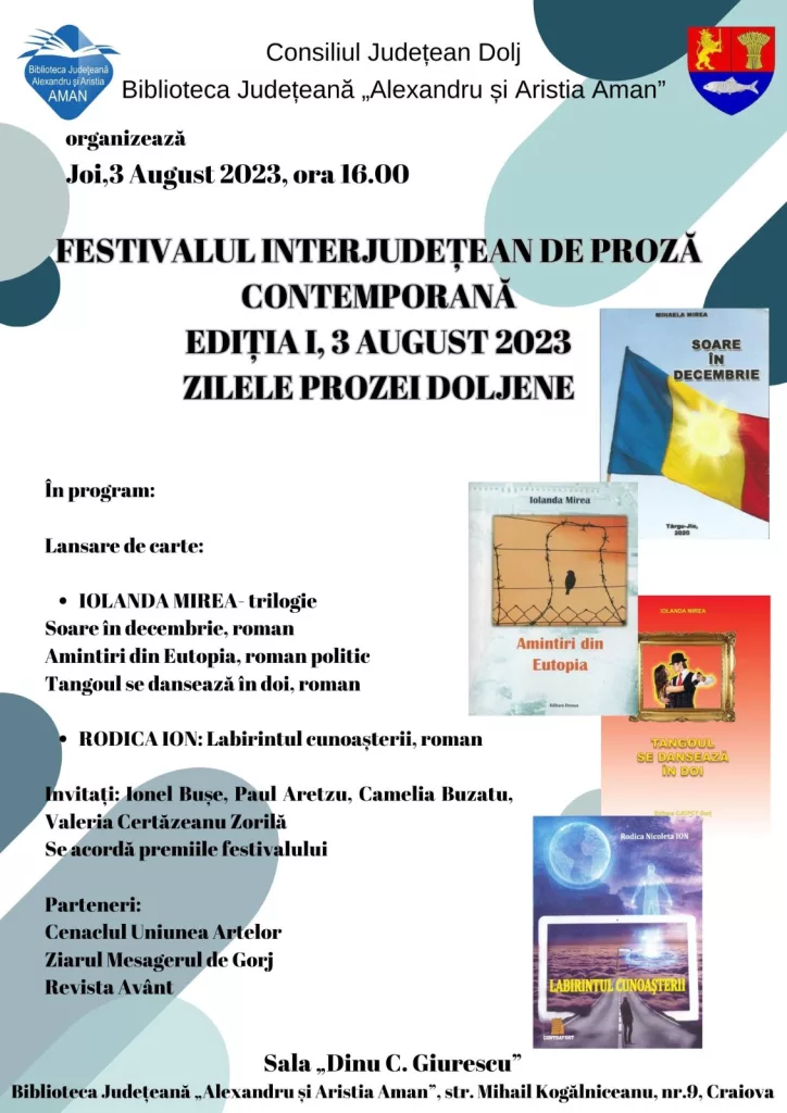 Festivalul interjudețean de proză contemporană la „Aman“