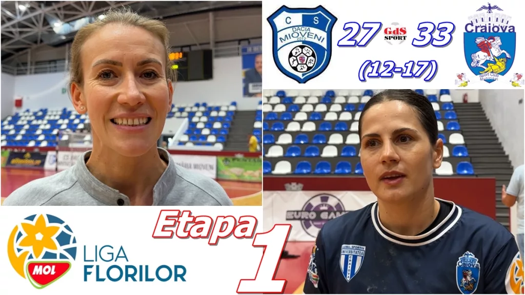 Handbal / Flori Stanciu şi Ana Maria Ţicu, mulţumite de jocul şi rezultatul de la Mioveni