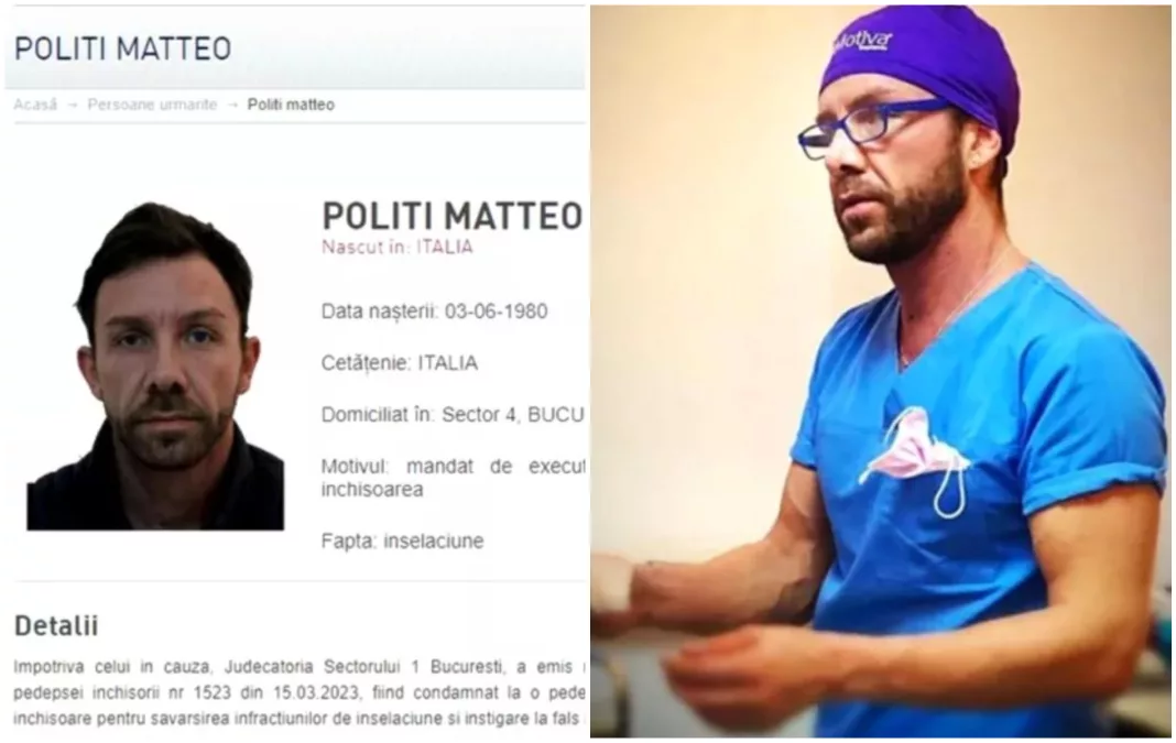 Falsul chirurg estetician Matteo Politi, arestat în Veneția