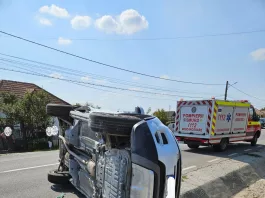 Şoferiţă, rănită într-un accident în Râmnicu Vâlcea