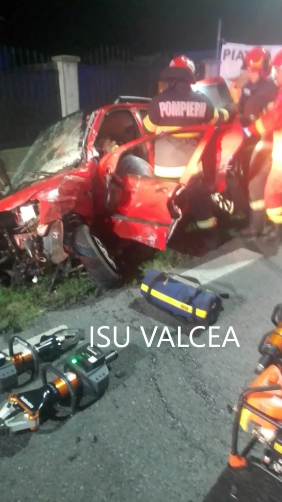 Vâlcea: Trei victime într-una accident rutier pe DN 7